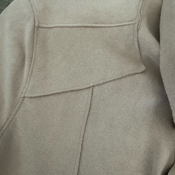 New BLANKNYC Blush Pink Soft Faux Suede Zip Jacket Size Small - Picture 9 of 10